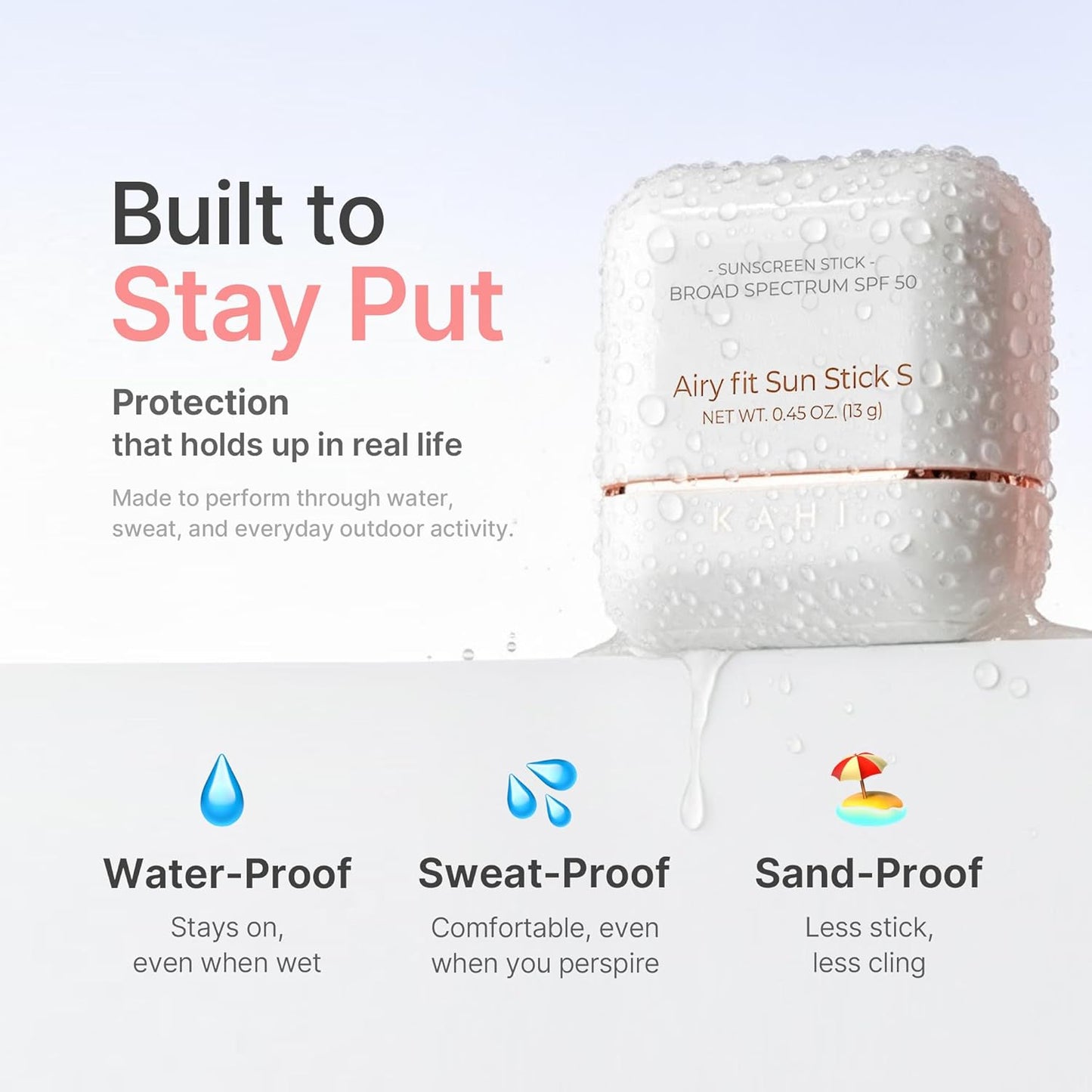**Invisible Waterproof SPF 50+ Sun Stick**