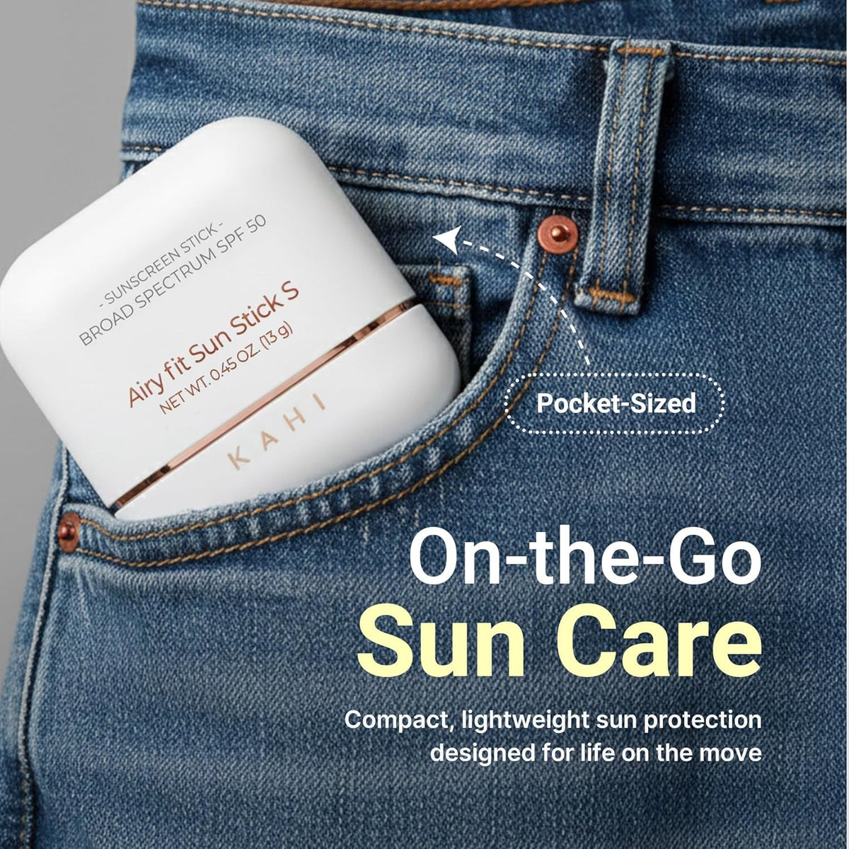 **Invisible Waterproof SPF 50+ Sun Stick**